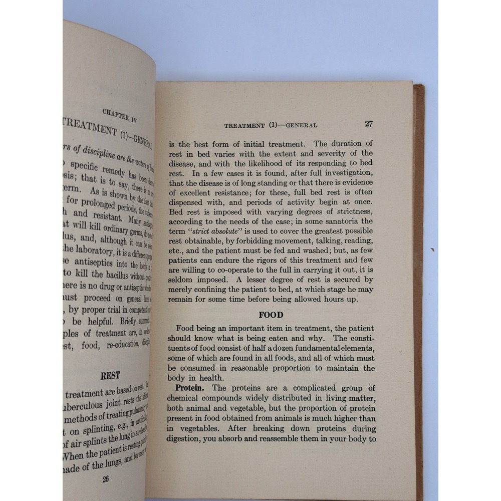 1946 A Guide for the Tuberculous Patient Erwin Sweany Vintage Medical Book - Picture 8 of 12